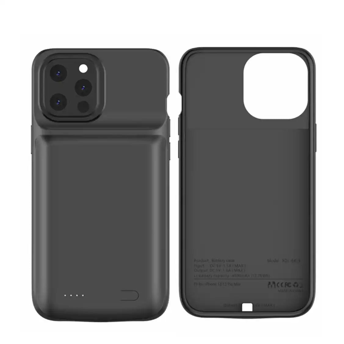 Power-Bank-Case iPhone Schutzhülle - Schwarz